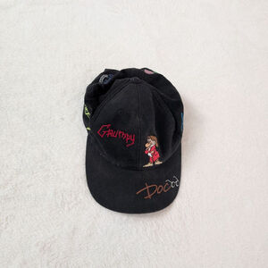 Walt Disney World Vintage Snow White and the Seven Dwarves Embroidered Black Hat